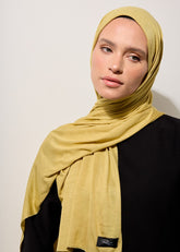 Rabia Z - Yağ Yeşili Penye Şal